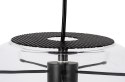 King Home Lampa wisząca sufitowa kula SANDRA 30 - szkło transparentny, metal czarny E27 King Home Lampa wisząca sufitowa kula SANDRA 30 - szkło transparentny, metal czarny E27