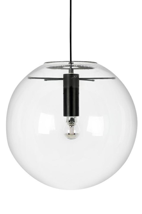 King Home Lampa wisząca SANDRA 40 - szkło transparentny , metal czarny E27 King Home Lampa wisząca SANDRA 40 - szkło transparentny , metal czarny E27