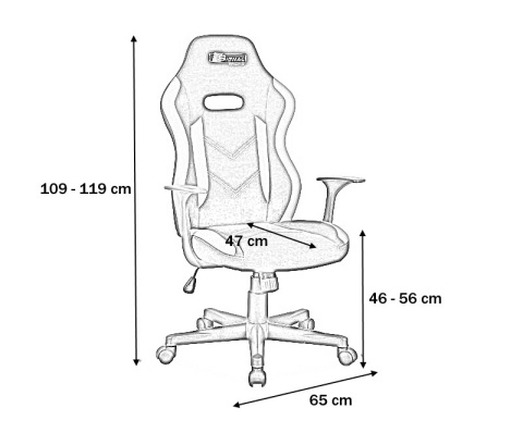 SIGNAL FOTEL OBROTOWY RAPID CZARNY/SZARY TKANINA TILT SIGNAL FOTEL OBROTOWY RAPID CZARNY/SZARY TKANINA TILT