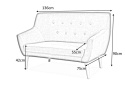 SIGNAL SOFA NORDIC 2 KOLOR MORSKI TAPICERKA CABLO 09 / BUK SIGNAL SOFA NORDIC 2 KOLOR MORSKI TAPICERKA CABLO 09 / BUK