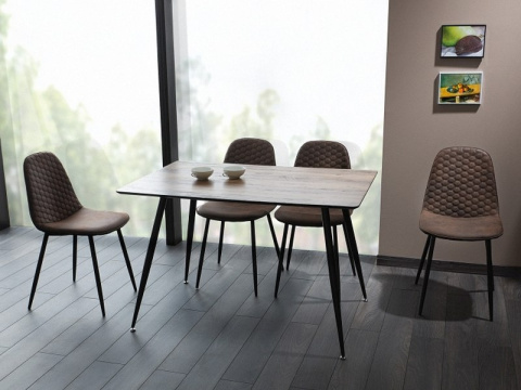 SIGNAL STÓŁ PROSTOKĄT REMUS MDF ORZECH/ METAL CZARNY STELAŻ 120X80 SIGNAL STÓŁ PROSTOKĄT REMUS MDF ORZECH/ METAL CZARNY STELAŻ 120X80