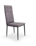 Halmar K415 krzesło popielaty tkanina velvet + stal Halmar K415 krzesło popielaty tkanina velvet + stal