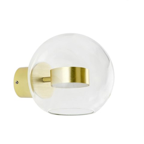King Home Kinkiet LED CAPRI WALL 1 złoty - aluminium szkło transparentny King Home Kinkiet LED CAPRI WALL 1 złoty - aluminium szkło transparentny