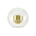 King Home Kinkiet LED CAPRI WALL 1 złoty - aluminium szkło transparentny King Home Kinkiet LED CAPRI WALL 1 złoty - aluminium szkło transparentny