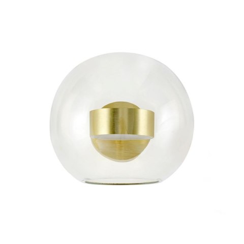 King Home Kinkiet LED CAPRI WALL 1 złoty - aluminium szkło transparentny King Home Kinkiet LED CAPRI WALL 1 złoty - aluminium szkło transparentny