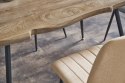 Halmar stół LARSON blat MDF okleinowany - dąb naturalny, nogi - stal malowana proszkowo czarny 120x80 Halmar stół LARSON blat MDF okleinowany - dąb naturalny, nogi - stal malowana proszkowo czarny 120x80