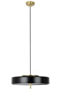 King Home Lampa wisząca ARTE czarna - aluminium metal złoty tworzywo 3xE14