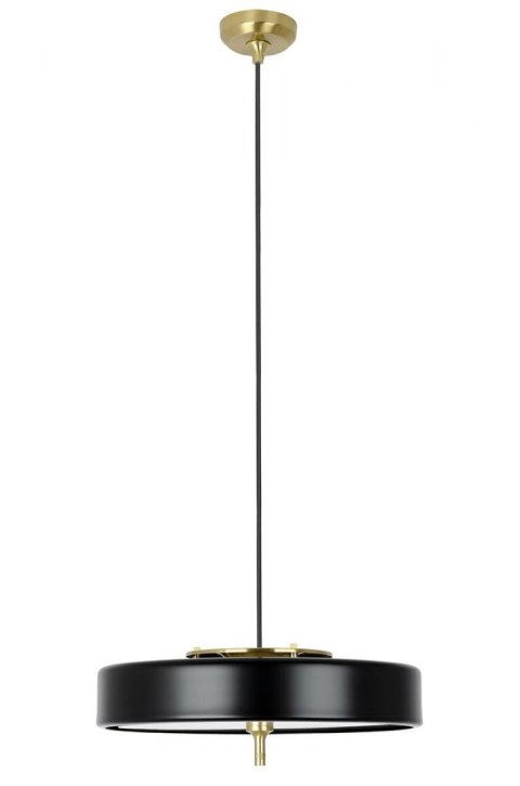 King Home Lampa wisząca ARTE czarna - aluminium metal złoty tworzywo 3xE14