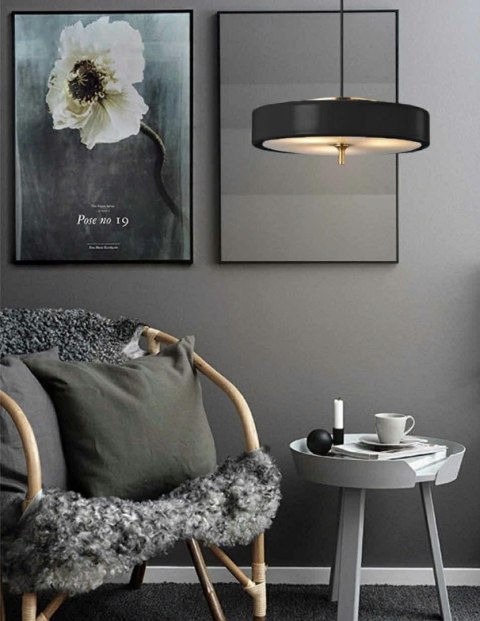 King Home Lampa wisząca ARTE czarna - aluminium metal złoty tworzywo 3xE14 King Home Lampa wisząca ARTE czarna - aluminium metal złoty tworzywo 3xE14