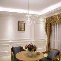 King Home Lampa wisząca CAPRI 6 złota - LED aluminium klosze szkło przezroczysty King Home Lampa wisząca CAPRI 6 złota - LED aluminium klosze szkło przezroczysty