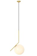 LAMPA WISZĄCA HALM 20 - MOSIĄDZ klosz w kształcie kuli SZKŁO BIAŁY G9 King Home do domu i do lokalu LAMPA WISZĄCA HALM 20 - MOSIĄDZ klosz w kształcie kuli SZKŁO BIAŁY G9 King Home do domu i do lokalu