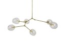 Lampa wisząca SPLIT 6 GOLD - aluminium, szkło Lampa wisząca SPLIT 6 GOLD - aluminium, szkło