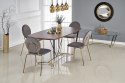 HALMAR stół MANCHESTER blat MDF okleina naturalna orzech nogi stal malowana stal chromowana czarny / złoty 180x90 HALMAR stół MANCHESTER blat MDF okleina naturalna orzech nogi stal malowana stal chromowana czarny / złoty 180x90