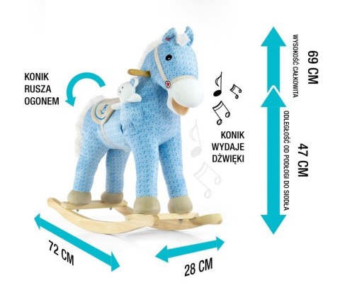 Milly Mally Koń Konik na biegunach Pony Blue Milly Mally Koń Konik na biegunach Pony Blue