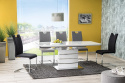 SIGNAL STÓŁ LEONARDO MDF+SZKŁO BIAŁY LAKIER / BIAŁY LAKIER MDF+STAL160(220)X90 SIGNAL STÓŁ LEONARDO MDF+SZKŁO BIAŁY LAKIER / BIAŁY LAKIER MDF+STAL160(220)X90