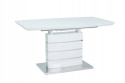 SIGNAL STÓŁ LEONARDO MDF+SZKŁO BIAŁY LAKIER / BIAŁY LAKIER MDF+STAL160(220)X90 SIGNAL STÓŁ LEONARDO MDF+SZKŁO BIAŁY LAKIER / BIAŁY LAKIER MDF+STAL160(220)X90