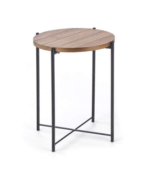 Halmar ława TANAKA S MDF+okleina jasny orzech / czarny stal malowana fi 40 Halmar ława TANAKA S MDF+okleina jasny orzech / czarny stal malowana fi 40
