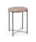 Halmar ława TANAKA S MDF+okleina jasny orzech / czarny stal malowana fi 40 Halmar ława TANAKA S MDF+okleina jasny orzech / czarny stal malowana fi 40