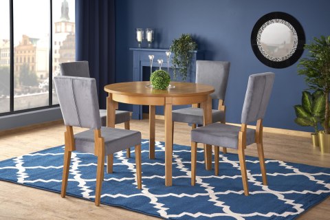 Halmar stół SORBUS rozkładany 100-200x100 blat MDF okleina naturalna dębowa - dąb miodowy, nogi lite drewno bukowe - dąb miodowy Halmar stół SORBUS rozkładany 100-200x100 blat MDF okleina naturalna dębowa - dąb miodowy, nogi lite drewno bukowe - dąb miodowy