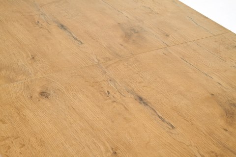 Halmar stół TIAGO rozkładany 140-220x80 prostokątny blat: MDF laminat dąb lancelot, nogi: biały drewno lite bukowe Halmar stół TIAGO rozkładany 140-220x80 prostokątny blat: MDF laminat dąb lancelot, nogi: biały drewno lite bukowe