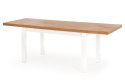 Halmar stół TIAGO rozkładany 140-220x80 prostokątny blat: MDF laminat dąb lancelot, nogi: biały drewno lite bukowe Halmar stół TIAGO rozkładany 140-220x80 prostokątny blat: MDF laminat dąb lancelot, nogi: biały drewno lite bukowe