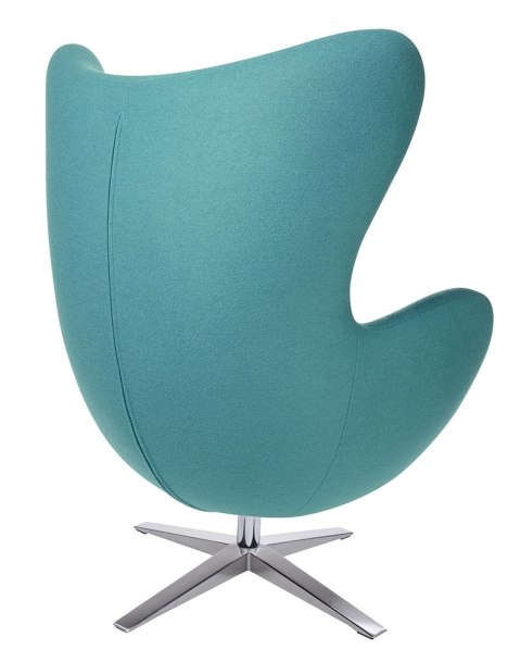 King Home Fotel EGG SZEROKI turkusowy.12 - wełna, podstawa stal polerowana obrotowy z funkcją bujania King Home Fotel EGG SZEROKI turkusowy.12 - wełna, podstawa stal polerowana obrotowy z funkcją bujania