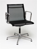 D2.DESIGN Fotel konf. CH1081T,czarna siateczka,chr D2.DESIGN Fotel konf. CH1081T,czarna siateczka,chr
