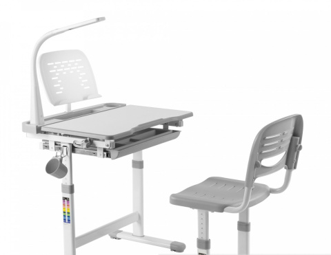 Fun Desk dziecięce Cantare Grey BIURKO+KRZESŁO regulowane szare Fun Desk dziecięce Cantare Grey BIURKO+KRZESŁO regulowane szare