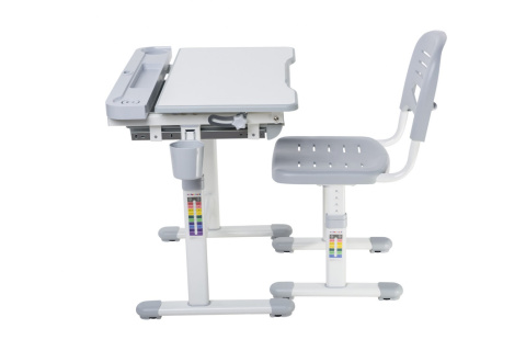 Fun Desk dziecięce Cantare Grey BIURKO+KRZESŁO regulowane szare Fun Desk dziecięce Cantare Grey BIURKO+KRZESŁO regulowane szare