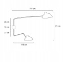 King Home nowoczesny Kinkiet lampa ścienna RAVEN WALL UP 2 czarny - aluminium, stal węglowa regulowane ramiona ruchome klosze King Home nowoczesny Kinkiet lampa ścienna RAVEN WALL UP 2 czarny - aluminium, stal węglowa regulowane ramiona ruchome klosze
