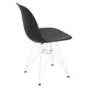 D2.DESIGN Krzesło P016 PP White czarne D2.DESIGN Krzesło P016 PP White czarne