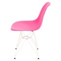 D2.DESIGN Krzesło P016 PP White dark pink