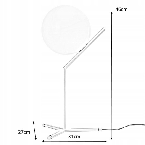 King Home Lampa biurkowa HALM 2 - mosiądz, kulisty klosz szkło biały G9 do domu hotelu lokalu King Home Lampa biurkowa HALM 2 - mosiądz, kulisty klosz szkło biały G9 do domu hotelu lokalu