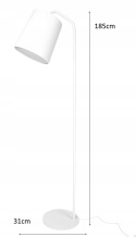 Lampa podłogowa FLAMING czarna Lampa podłogowa FLAMING czarna