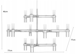 Lampa wisząca ATOMIC czarna