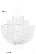 King Home Lampa wisząca ILLUSION S złota - LED metalowa siateczka King Home Lampa wisząca ILLUSION S złota - LED metalowa siateczka