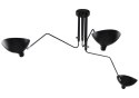King Home Lampa wisząca RAVEN 3 - metalowa Czarna E27 do hotelu restauracji biura do domu King Home Lampa wisząca RAVEN 3 - metalowa Czarna E27 do hotelu restauracji biura do domu