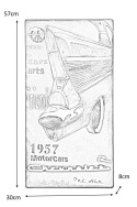Obraz 3D CHEVROLET - metal, wielokolorowy Obraz 3D CHEVROLET - metal, wielokolorowy