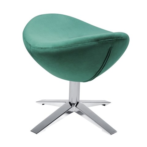 King Home Podnóżek EGG SZEROKI VELVET ciemny zielony.18 - welur, podstawa stal polerowana King Home Podnóżek EGG SZEROKI VELVET ciemny zielony.18 - welur, podstawa stal polerowana