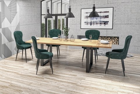 Halmar stół RADUS 120x78 drewno lite - dębowe kolor: dąb naturalny Halmar stół RADUS 120x78 drewno lite - dębowe kolor: dąb naturalny