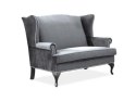 SIGNAL SOFA BENJAMIN 2 VELVET SZARY/ WENGE SIGNAL SOFA BENJAMIN 2 VELVET SZARY/ WENGE