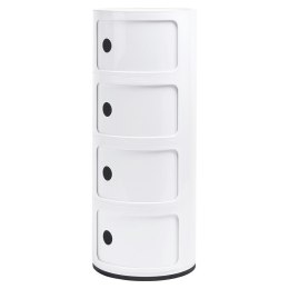 King Home Szafka COMBI 4 biała - tworzywo ABS przesuwne drzwi