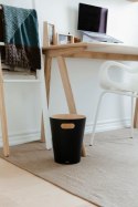 KOSZ NA ŚMIECI WOODROW OKRĄGŁY czarny UMBRA DREWNO LAKIEROWANE FI 23cm KOSZ NA ŚMIECI WOODROW OKRĄGŁY czarny UMBRA DREWNO LAKIEROWANE FI 23cm