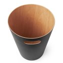 KOSZ NA ŚMIECI WOODROW OKRĄGŁY czarny UMBRA DREWNO LAKIEROWANE FI 23cm KOSZ NA ŚMIECI WOODROW OKRĄGŁY czarny UMBRA DREWNO LAKIEROWANE FI 23cm