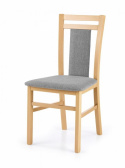 Halmar HUBERT8 krzesło dąb miodowy / tap: Inari 91 materiał: drewno lite bukowe / tkanina,