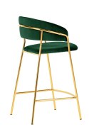 King Home Hoker MARGO 65 ciemny zielony - welur, podstawa złota King Home Hoker MARGO 65 ciemny zielony - welur, podstawa złota