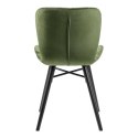 ACTONA Krzesło Batilda VIC Forest green/ pikowa na ACTONA Krzesło Batilda VIC Forest green/ pikowa na