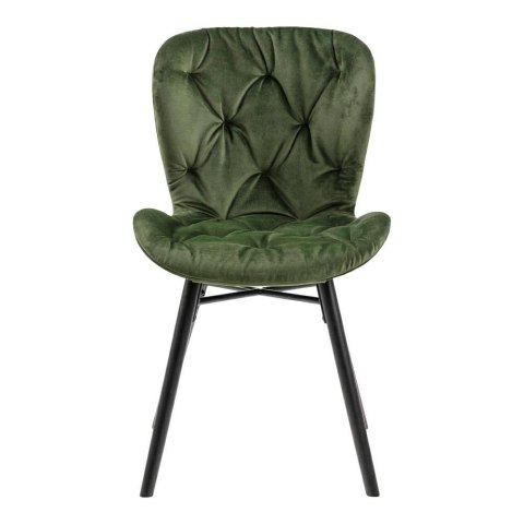 ACTONA Krzesło Batilda VIC Forest green/ pikowa na ACTONA Krzesło Batilda VIC Forest green/ pikowa na