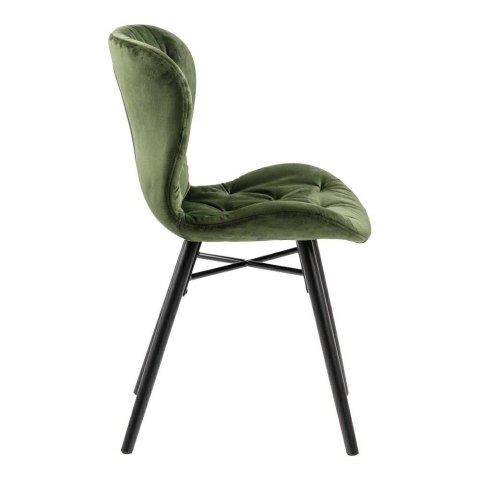 ACTONA Krzesło Batilda VIC Forest green/ pikowa na ACTONA Krzesło Batilda VIC Forest green/ pikowa na