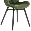 ACTONA Krzesło Batilda VIC Forest green/ pikowa na ACTONA Krzesło Batilda VIC Forest green/ pikowa na